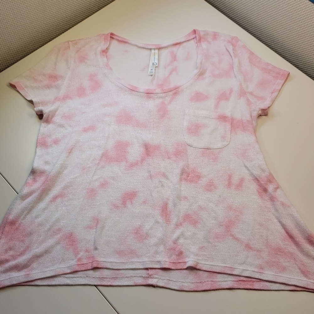 3/$35 - NWOT Pink & White knit top